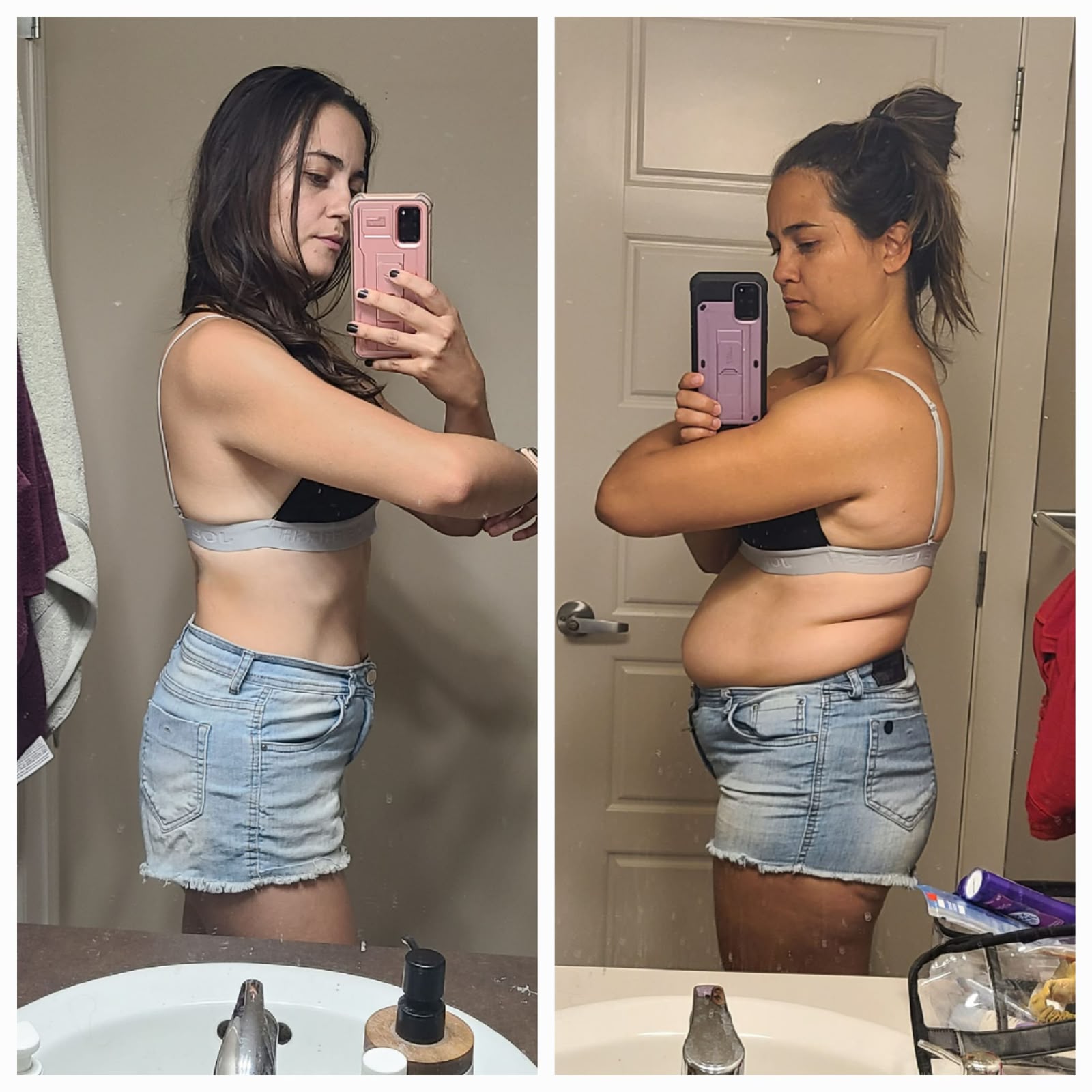 Antes e depois, caso 1
